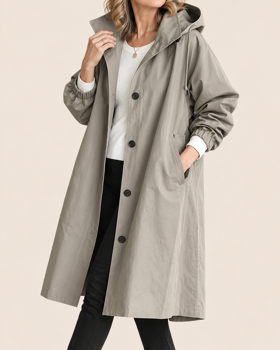 Women's Long Relaxed Trench Coat