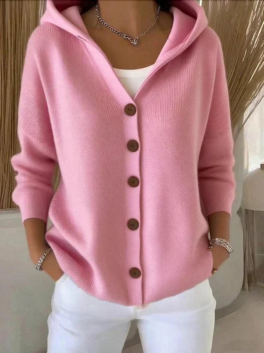 Hooded Knit Cardigan