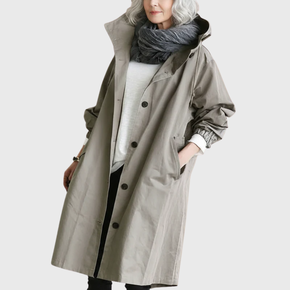 Women's Long Relaxed Trench Coat