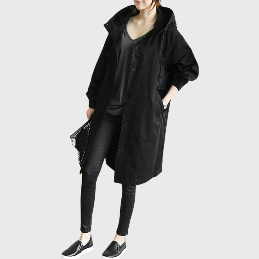 Women's Long Relaxed Trench Coat