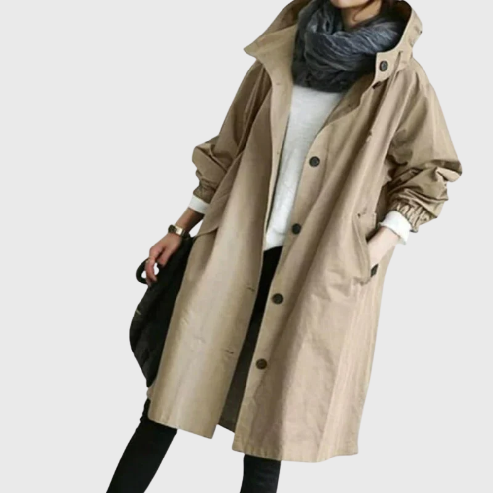 Women's Long Relaxed Trench Coat