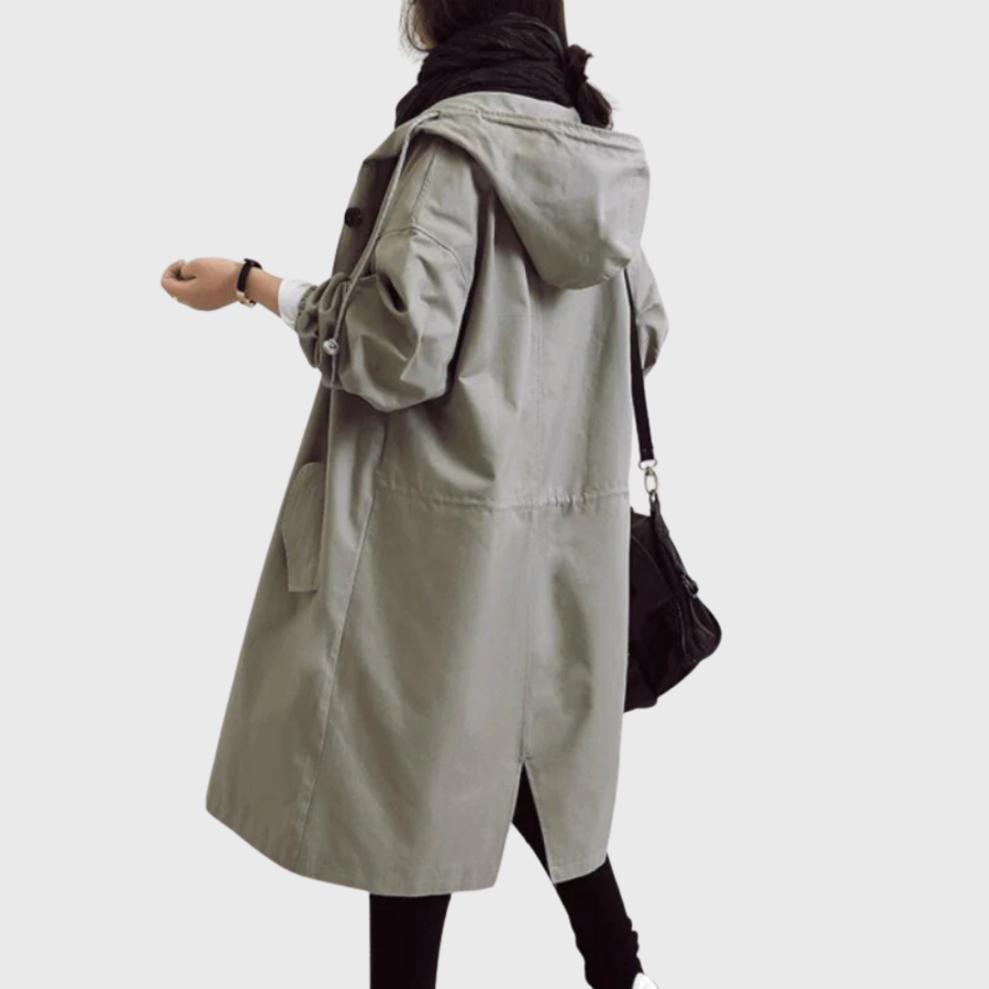 Women's Long Relaxed Trench Coat