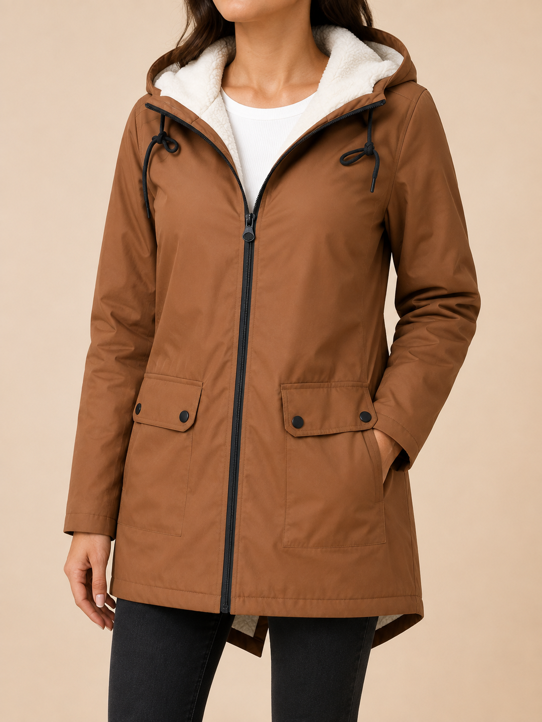 Women's Cosy Fleece-Lined Waterproof Jacket