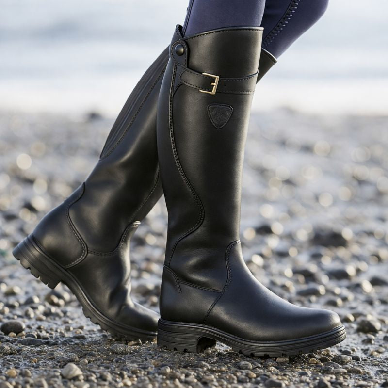 Women's Knee-High Buckle Boots