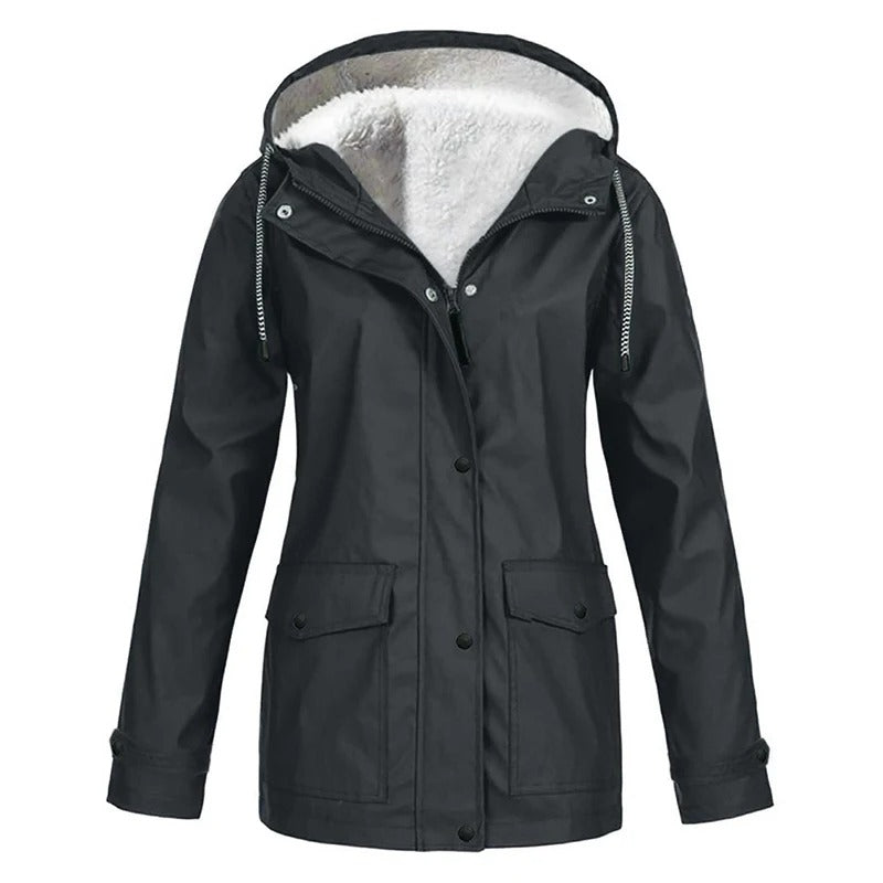 Women's Elegant Waterproof Jacket with Cosy Lining