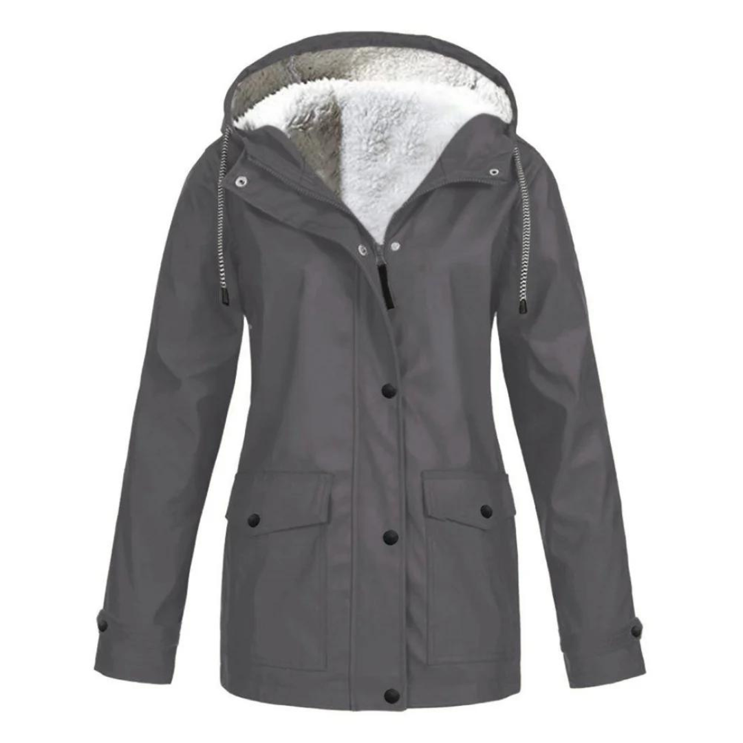 Women's Elegant Waterproof Jacket with Cosy Lining