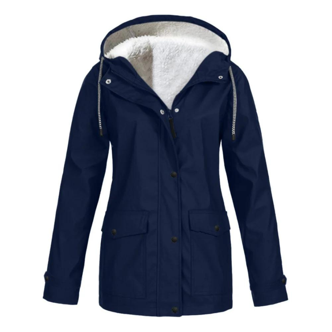 Women's Elegant Waterproof Jacket with Cosy Lining