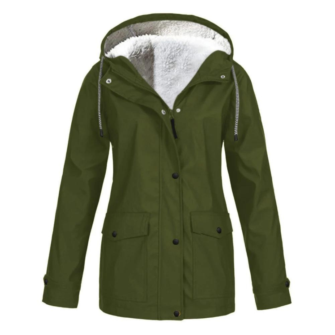 Women's Elegant Waterproof Jacket with Cosy Lining