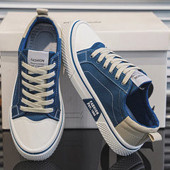 Men's Breathable Lace-Up Skate Trainers with Flexible Sole