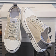 Men's Breathable Lace-Up Skate Trainers with Flexible Sole