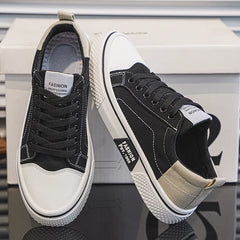 Men's Breathable Lace-Up Skate Trainers with Flexible Sole