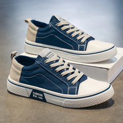 Men's Breathable Lace-Up Skate Trainers with Flexible Sole