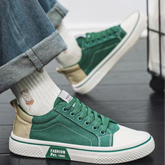 Men's Breathable Lace-Up Skate Trainers with Flexible Sole