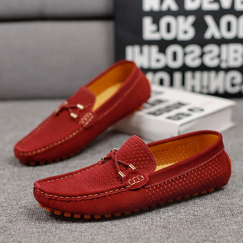 Men's Breathable Slip-On Loafers with Cushioned Sole