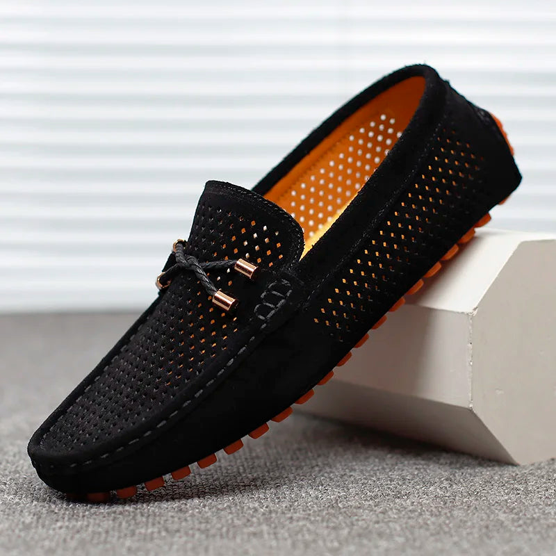 Men's Breathable Slip-On Loafers with Cushioned Sole