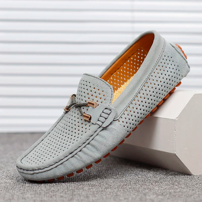 Men's Breathable Slip-On Loafers with Cushioned Sole