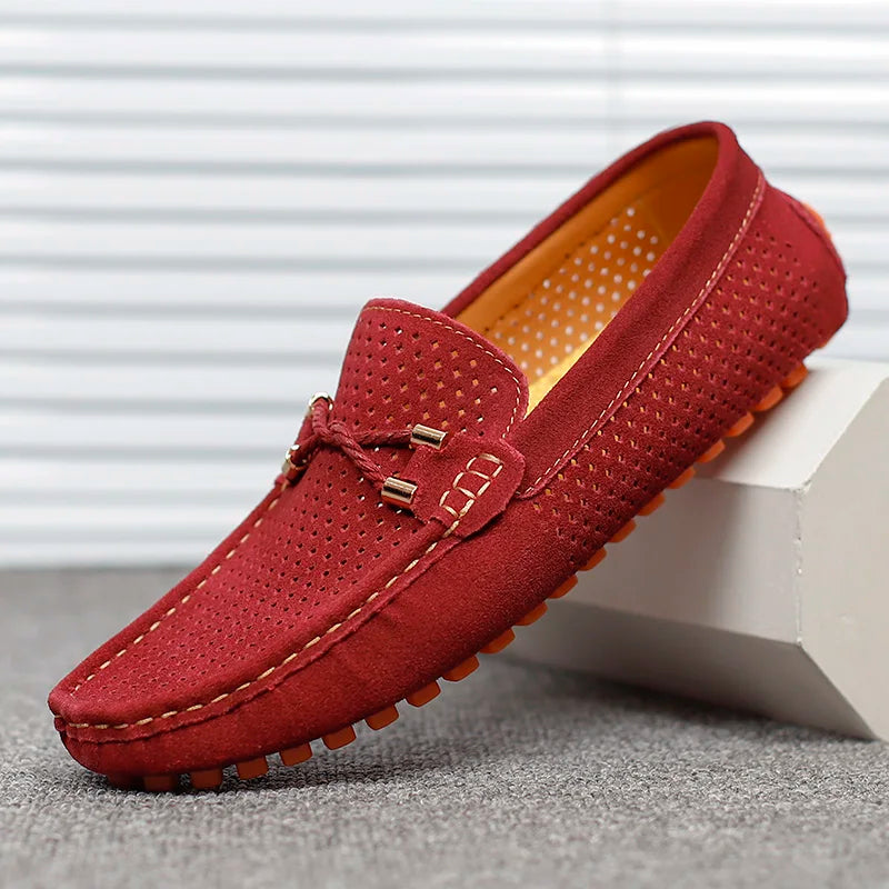 Men's Breathable Slip-On Loafers with Cushioned Sole