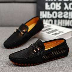 Men's Breathable Slip-On Loafers with Cushioned Sole