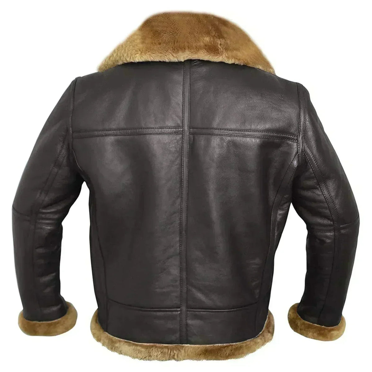 Men's Classic Aviator Jacket with Zip Closure