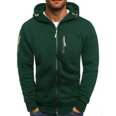 Men's Classic Hoodie with Double Layer Hood and Front Pockets