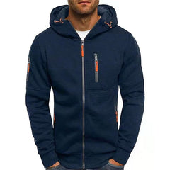 Men's Classic Hoodie with Double Layer Hood and Front Pockets