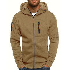 Men's Classic Hoodie with Double Layer Hood and Front Pockets