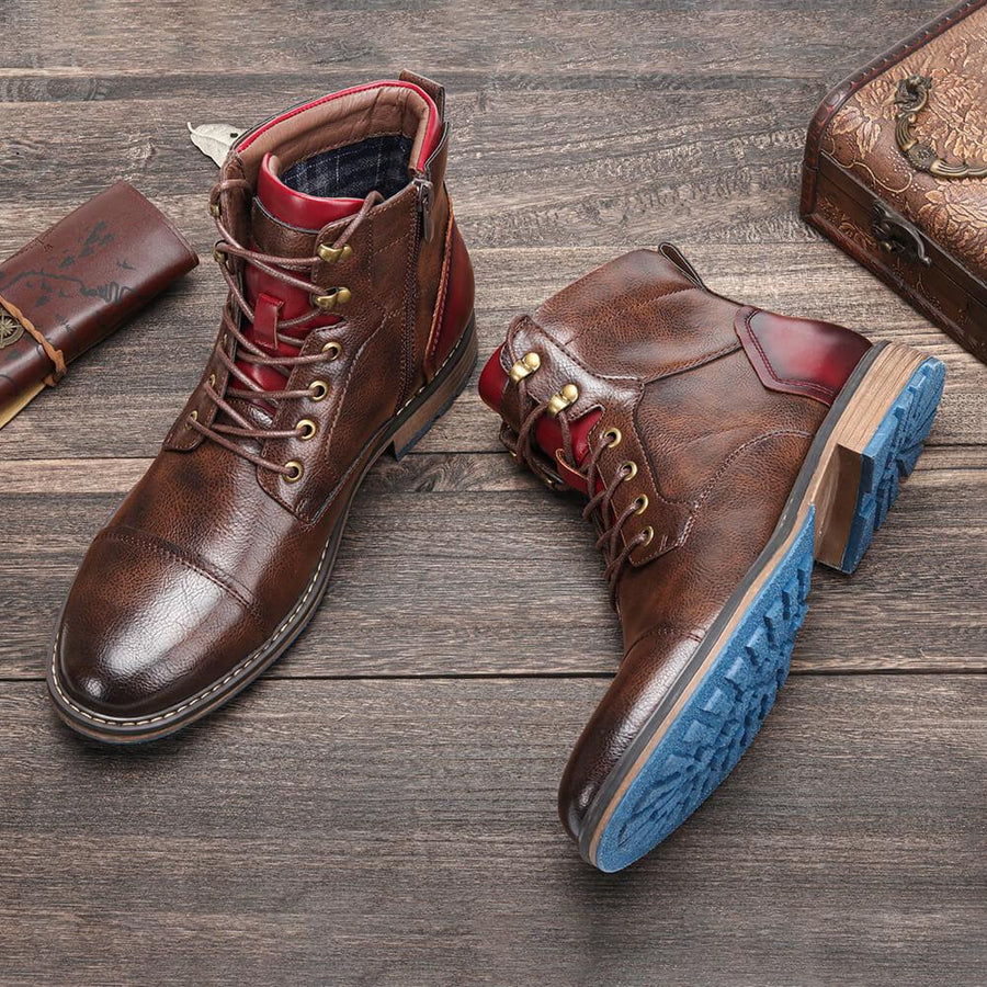 Men's Classic Oxford Boots for Business and Casual Wear