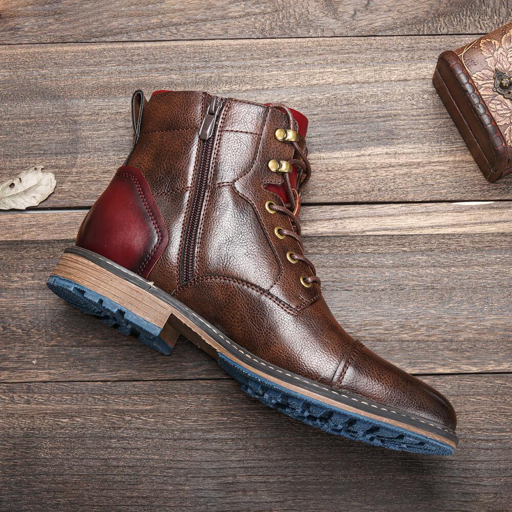 Men's Classic Oxford Boots for Business and Casual Wear