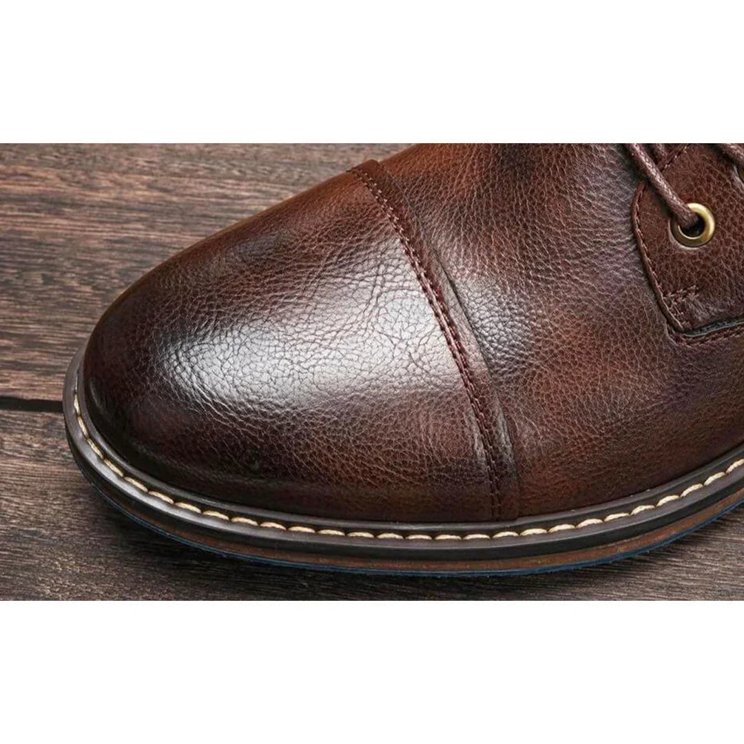 Men's Classic Oxford Boots for Business and Casual Wear