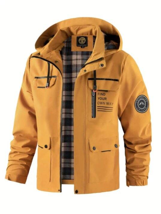 Men's Lightweight Waterproof Rain Jacket for Winter