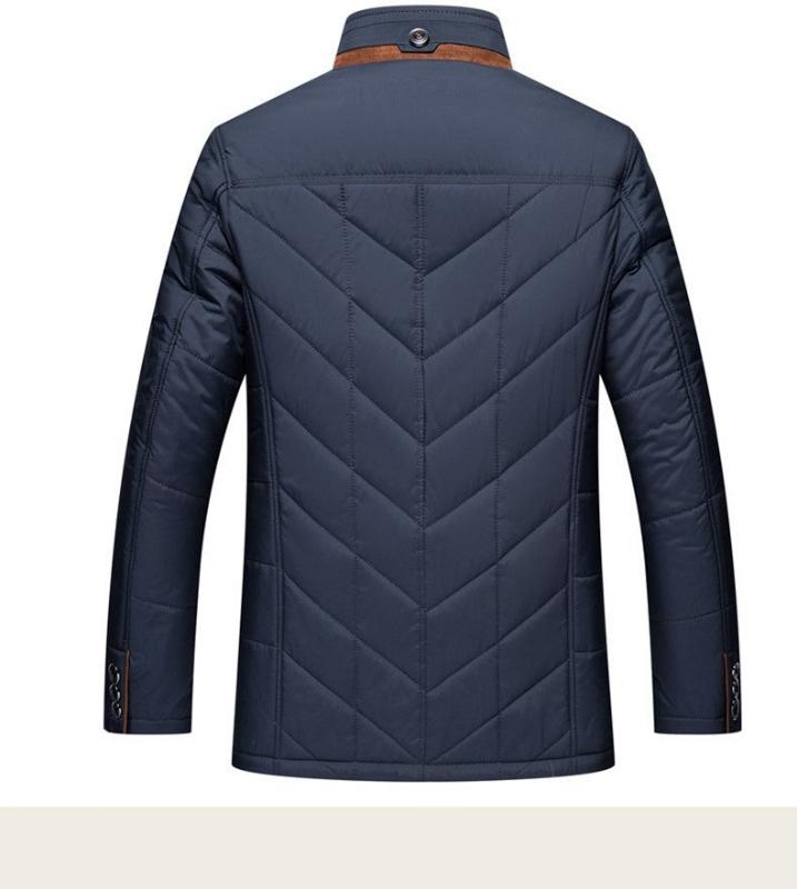Men's Lightweight Winter Jacket with Stand-Up Collar
