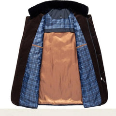 Men's Lightweight Winter Jacket with Stand-Up Collar