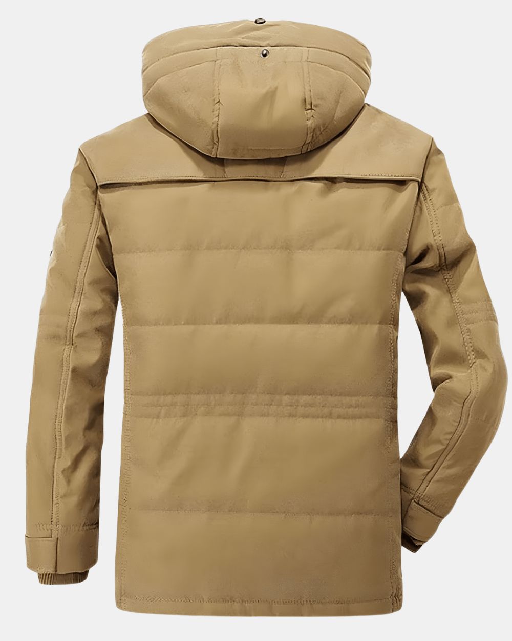 Men's Longline Hooded Winter Jacket with Padded Interior