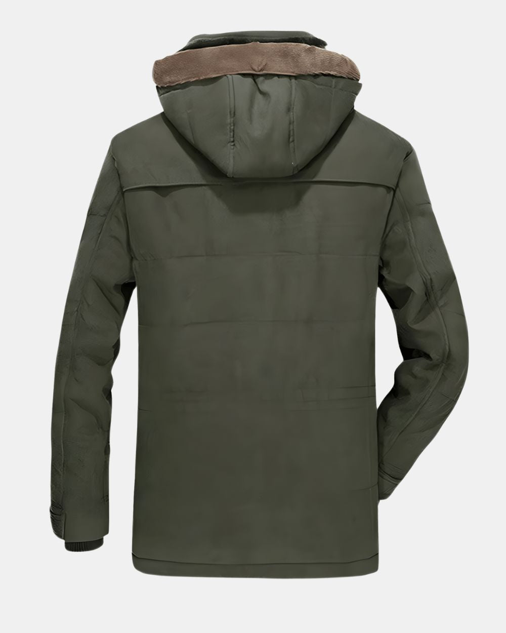 Men's Longline Hooded Winter Jacket with Padded Interior
