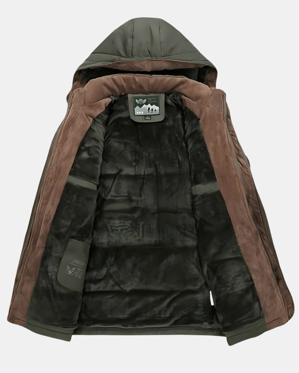 Men's Longline Hooded Winter Jacket with Padded Interior