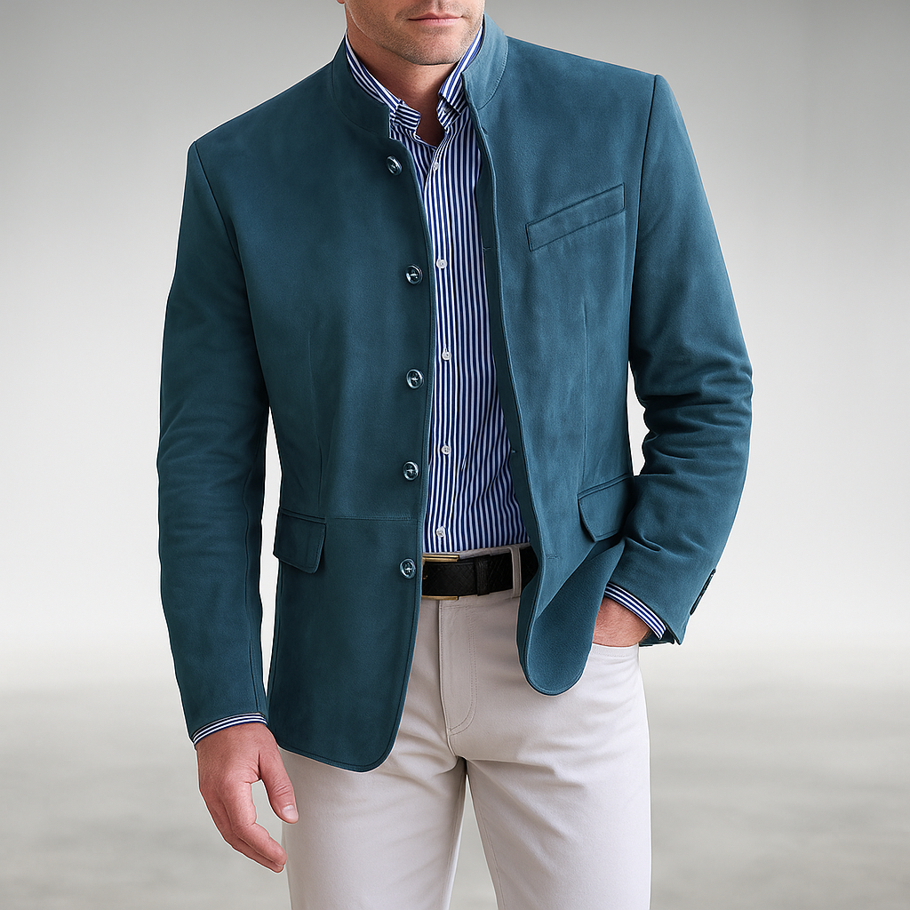Men's Modern Button Cardigan with Tailored Fit and Deep Pockets