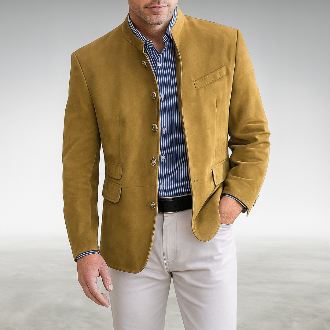 Men's Modern Button Cardigan with Tailored Fit and Deep Pockets