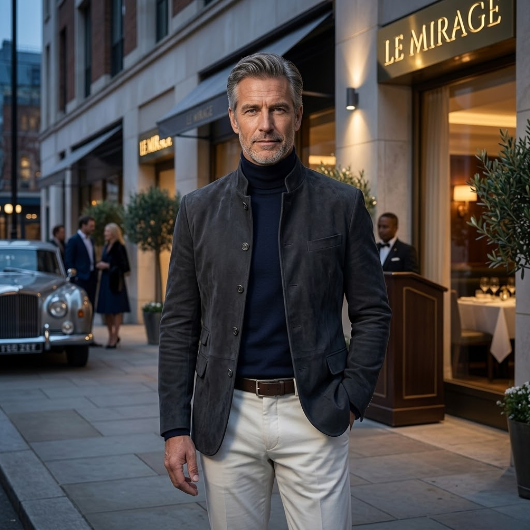 Men's Modern Button Cardigan with Tailored Fit and Deep Pockets