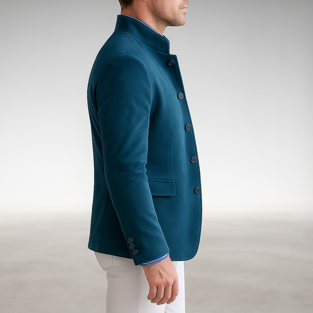 Men's Modern Button Cardigan with Tailored Fit and Deep Pockets