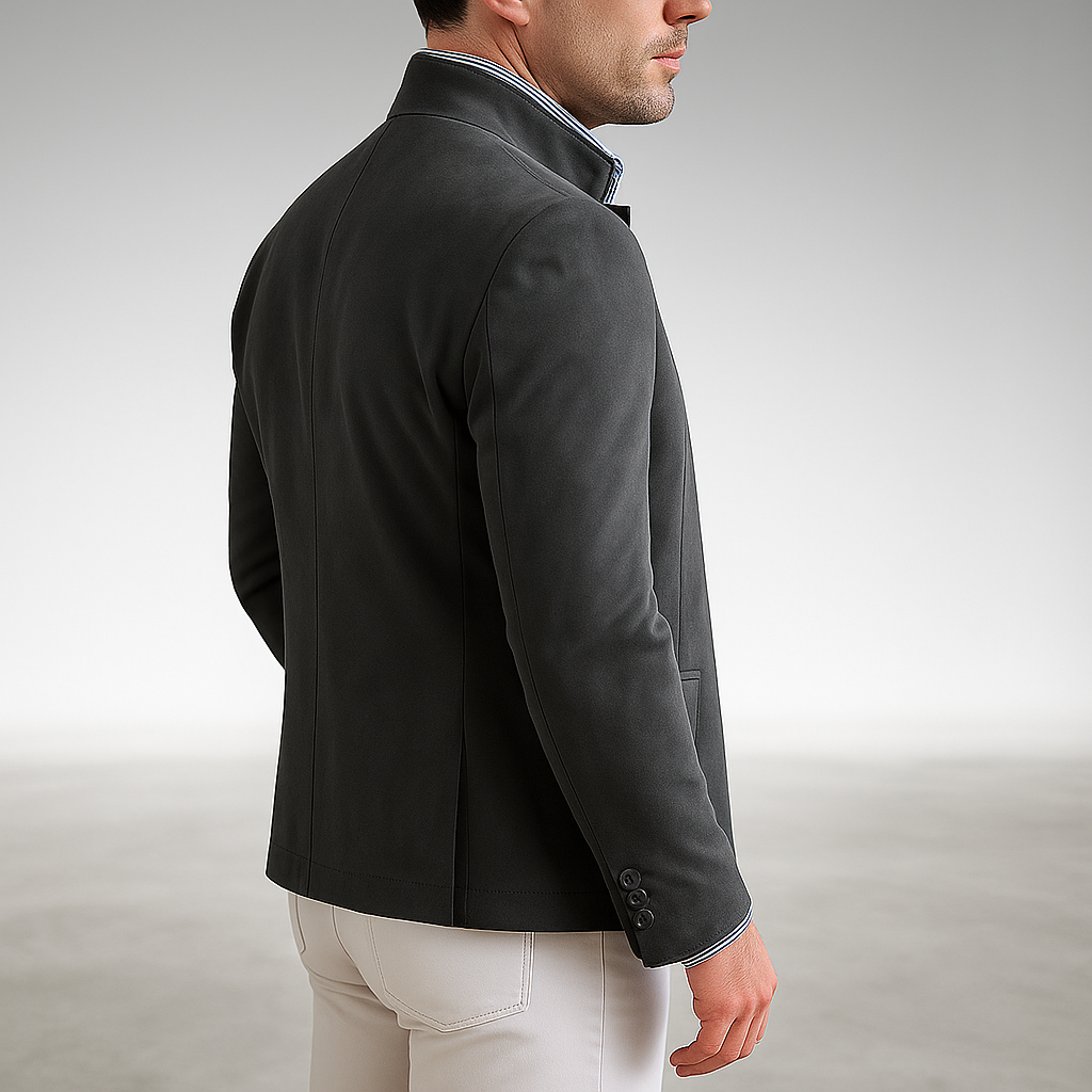 Men's Modern Button Cardigan with Tailored Fit and Deep Pockets