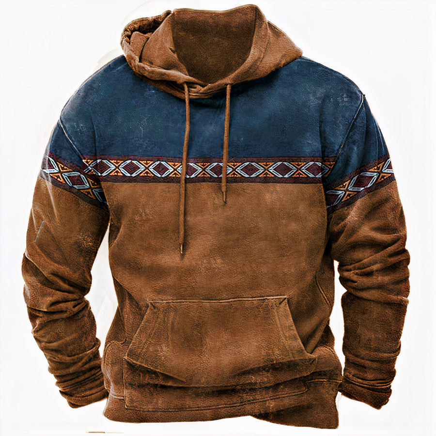 Men's Relaxed Winter Hoodie with Warm Lined Interior