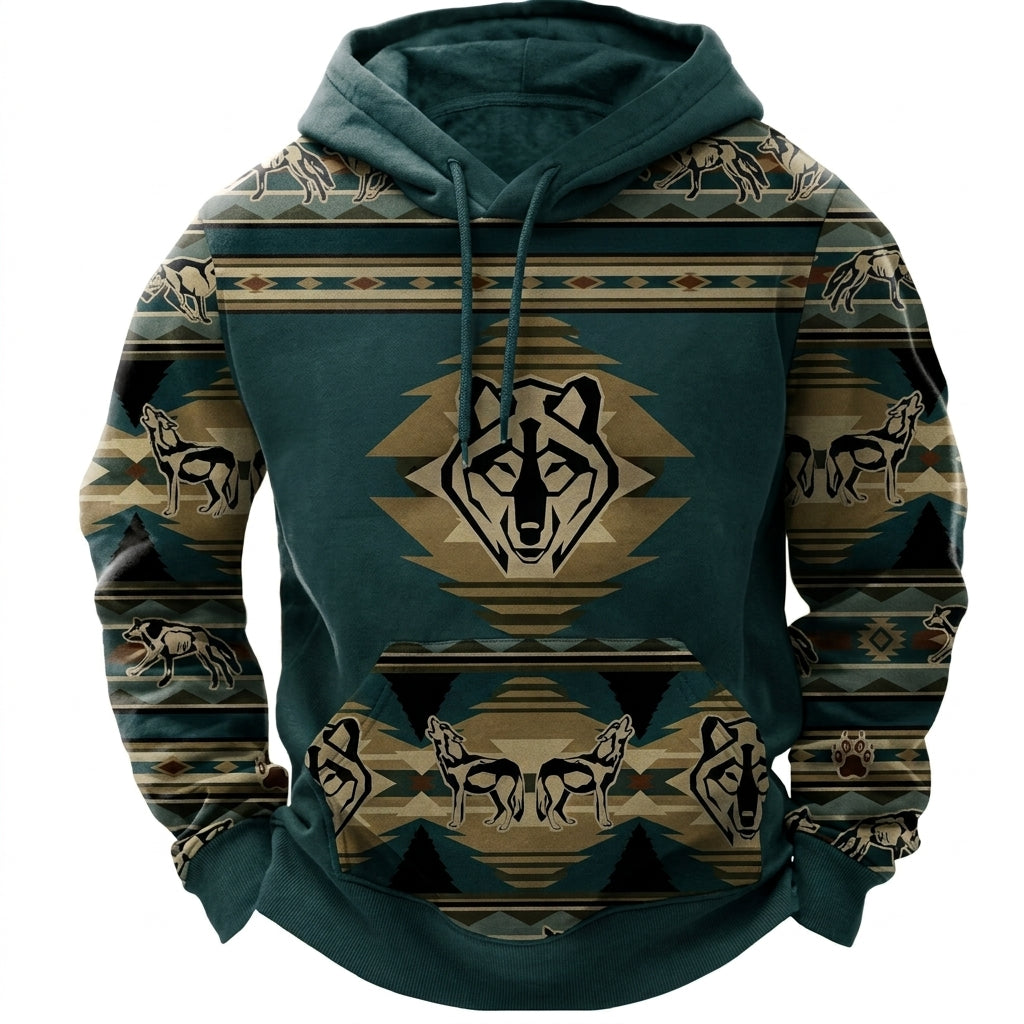 Men's Relaxed Winter Hoodie with Warm Lined Interior