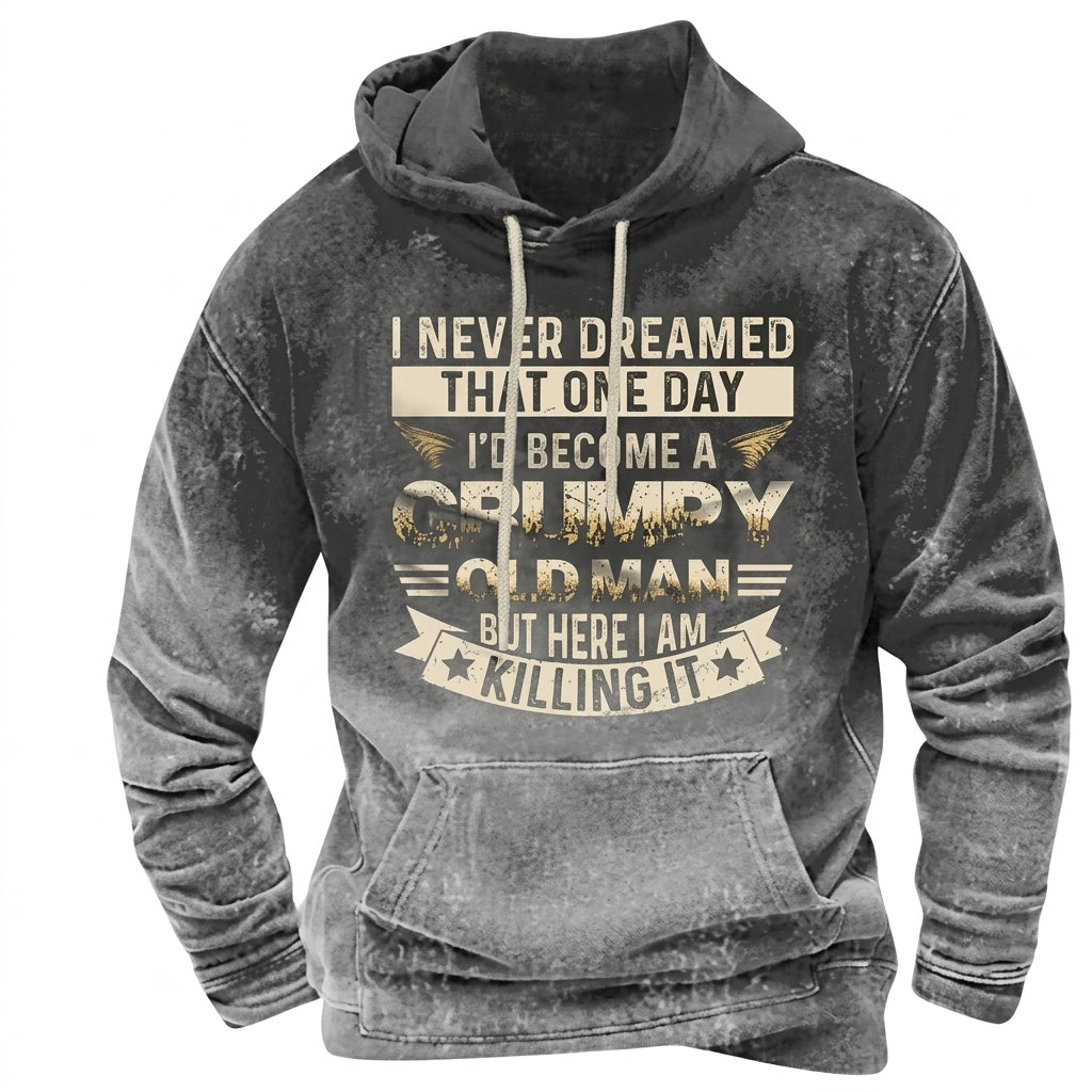 Men's Relaxed Winter Hoodie with Warm Lined Interior