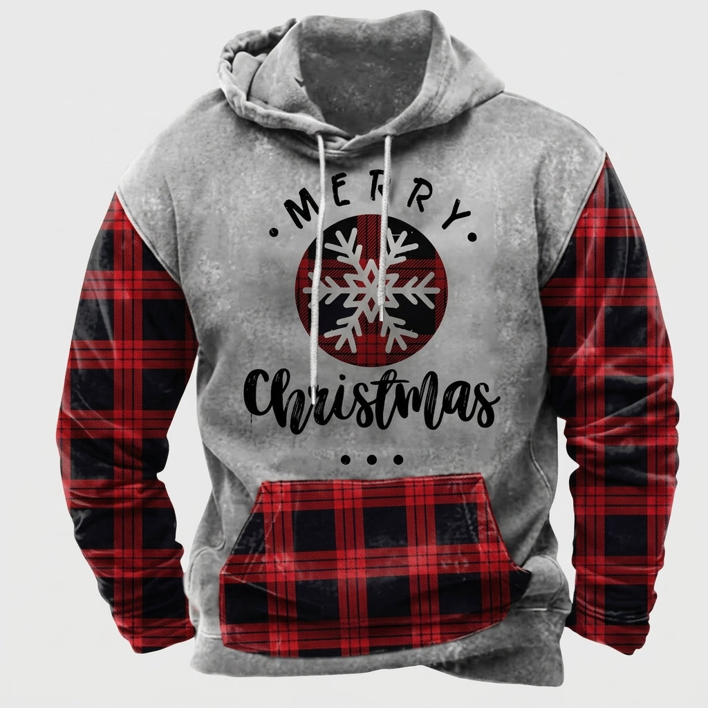 Men's Relaxed Winter Hoodie with Warm Lined Interior
