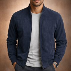 Men's Smart Casual Bomber Jacket with Clean Lines