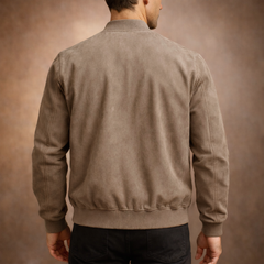 Men's Smart Casual Bomber Jacket with Clean Lines