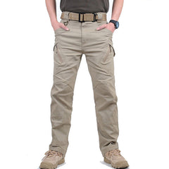 Men's Tactical Cargo Trousers with Adjustable Waistband