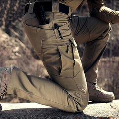 Men's Tactical Cargo Trousers with Adjustable Waistband