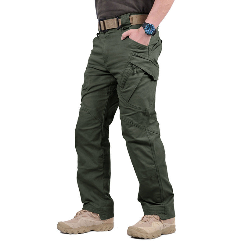 Men's Tactical Cargo Trousers with Adjustable Waistband
