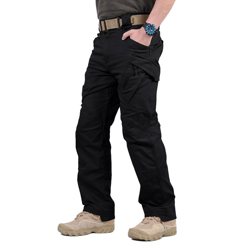 Men's Tactical Cargo Trousers with Adjustable Waistband